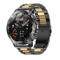 Nouveautés directes d'usine : Montre connectée robuste AK87 avec écran TFT HD de 1,7 pouces, batterie de 1000 mAh, étanche IP68, appels Bluetooth, lampe de poche et plus de 100 modes sportifs