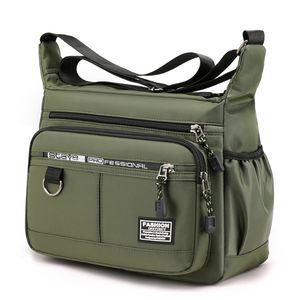 Borsa a Tracolla Impermeabile Unisex in Oxford, Borsa Sportiva Nera da Palestra, Messenger Bag per Uomo - Product Image 6