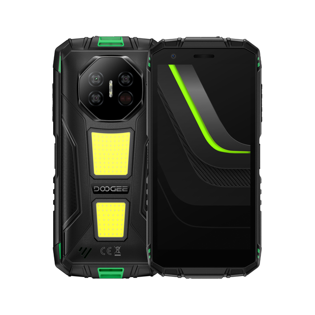 Fire 3 Max Rugged Smartphone Android 15 Rugged Cell Phone with 5.5" HD Display 8350mAh 48MP+20MP Night Vision 2 Camping Lights