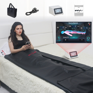 Guangyang <strong>Smart</strong> LCD Touch Screen 3 Zones <strong>Heating</strong> Black Sauna <strong>Blanket</strong> for Beauty Enthusiasts - Product Image 2