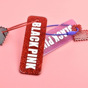 Wholesale Blank Acrylic <b>Key</b> <b>Chain</b> Custom Glitter Charm Fashion Acrylic Keychain - Product Image 2