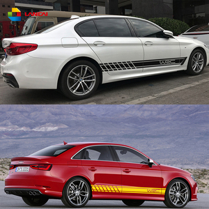 Adesivi a strisce lunghe per <span class=keywords><strong>Auto</strong></span> con minigonne laterali per <span class=keywords><strong>Auto</strong></span> adesivi per lo Styling sportivi da corsa - Product Image 6