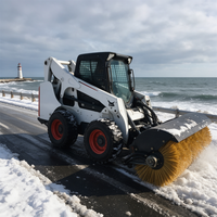 Kompaktlader-Schneeschieber-Anbaugerät für Flughafen-Straßenreinigung mit Hochleistungsrahmen für Globale Händler