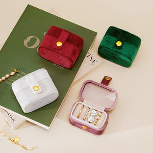 Leather Mini <b>Ring</b> <b>Box</b> M Size 6.5cm*4cm*5cm - Product Image 3