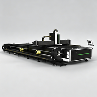 Découpeuse laser fibre CNC intelligente pour tôles et tubes, tables de travail interchangeables, 3000W, pour la découpe de signalétique en acier inoxydable et aluminium