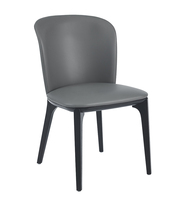 Chaise de salle à manger de style moderne, luxe, blanche, nordique, avec structure en bois de caoutchouc massif