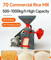 Offre Spéciale : Mini-décortiqueuse de riz 500-600 kg/h à faible taux de bris de riz, polisseuse de riz pour atelier de riziculture