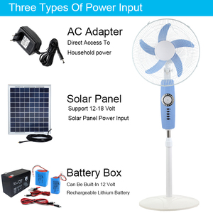 Bán buôn sạc pin hoạt động Quạt đứng yên tĩnh Chiều cao có thể điều chỉnh Fan - Product Image 4