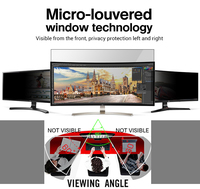 Protector de pantalla de privacidad para monitor curvo Samsung de 49 pulgadas, filtro de privacidad grande para pantalla de privacidad Samsung G9 49