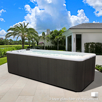 Spa en acrylique Aristech d'occasion Piscine sans fin de 6 mètres Piscines en fibre de verre Spa de baignade sans fin creusé