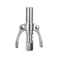 Acoplador de pistola de engrase de hierro galvanizado de alta calidad 1/8, 10000 psi, boquilla de inyección de aceite de doble mango
