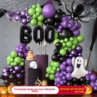 Ensemble d'arche de ballons en latex pour Halloween - Vente en gros, MOQ 50 pièces, couleurs et tailles personnalisées pour la décoration de fête