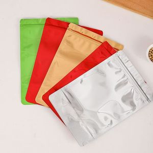 Sacchetti con Cerniera in Alluminio Colorato all'Ingrosso e al Dettaglio, Buste Stand-up in Plastica Personalizzabili in Diverse Colorazioni e Dimensioni - Product Image 1