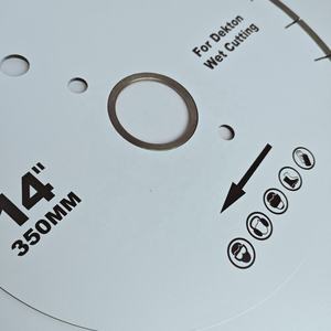 Disque de coupe diamanté en acier de qualité industrielle 14'' 16'' à noyau silencieux pour carreaux de céramique et de porcelaine, épaisseur 1,8 mm, garantie 1 an - Product Image 3