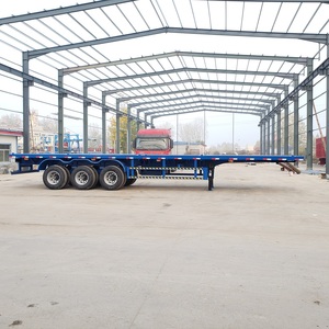 Remorque semi-plat à <span class=keywords><strong>2</strong></span> essieux, 3 essieux, 40 tonnes, 40 pieds, neuve et d'occasion, en vente - Product Image 3