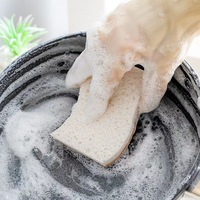 Éponge de cuisine biodégradable écologique Éponge de cuisine en cellulose compostable naturelle Noix de coco Nettoyage facile Moussant
