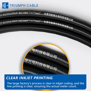 Kabel RVVP 0.5mm 0.75mm 1.5mm 2.5mm 4mm 6mm 2/3/4/5/6 Core 20AWG Tembaga Fleksibel untuk Kontrol Sinyal dengan Pelindung - Product Image 3