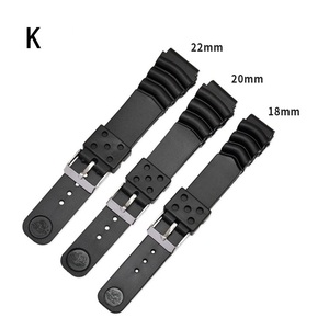 12mm 14mm 16mm 18mm 20mm 22mm PVC 시계 밴드 카시오 스포츠 다이빙 교체 팔찌 스트랩 밴드 - Product Image 5