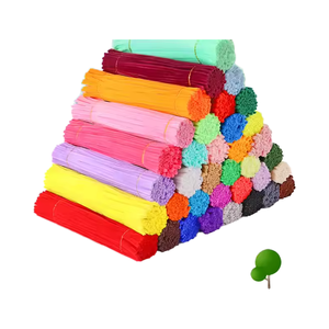 <span class=keywords><strong>Chenille</strong></span> Hastes DIY <span class=keywords><strong>Craft</strong></span> Supplies - Soft Bendable Fuzzy Sticks para Crianças Arte - Product Image 1
