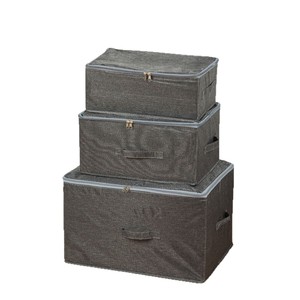 Clothing Organizer <b>Storage</b> <b>Box</b> Rectangle Gray Cationic Soft Cap <b>Drawer</b> Style For Home Use - Product Image 5