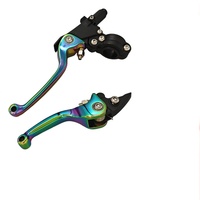 Accessoires pour motos, levier de frein en alliage d'aluminium, ASV F3, levier de frein et d'embrayage pliable résistant aux chocs