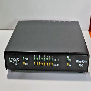 Hub de réseau ACSYS Stack 98499-1 à 8 ports, sans cordon d'alimentation, vente en gros - Product Image 1