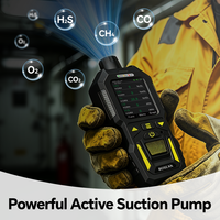 Détecteur multi-gaz marin 5 en 1 Bosean avec écran couleur, application Bluetooth, IP66, aspiration par pompe, pour gaz toxiques CH4, O2, CO, H2S, CO2, approuvé CCS