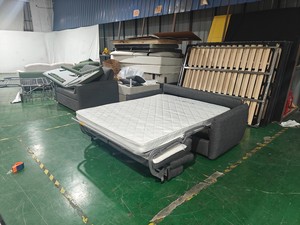 Sofá Cama Extraíble Moderno con Colchón |   Sofá Cama con Mecanismo Metálico Resistente |   Sofá Cama Convertible para Ahorrar Espacio en la Sala de Estar - Product Image 4