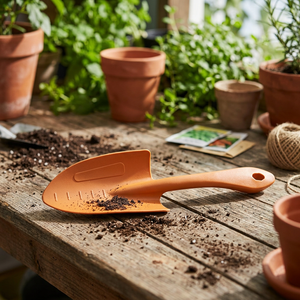 Taiwan Made UPTI High Quality <b>Kid's</b> Plastic Gardening <b>Tool</b> Mini One Piece Hand Trowel Straight Bag Handle DIY OEM - Product Image 2