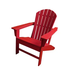 เรซิ่นเลานจ์ทันสมัยสักกลางแจ้ง HDPE พลาสติกไม้ Adirondack เก้าอี้