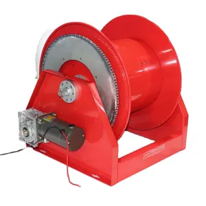 Retractable electric motorized cable reel extension power hose wire cord reel