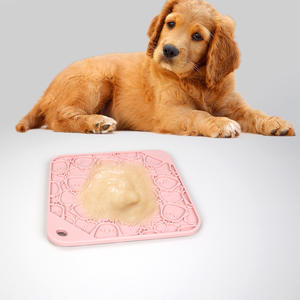 Hot-selling Practical Customizable Logo Food Grade Puppy Slow Feeder Suction Licking Pad Silicone Pet Dog Licking Pad - Product Image 1
