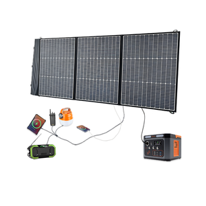 แผงโซลาร์เซลล์พกพาสำหรับใช้งานกลางแจ้ง 18V 150W แผงโซลาร์เซลล์แบบยืดหยุ่น ETFE 150W MONO เครื่องชาร์จพลังงานแสงอาทิตย์ - Product Image 1
