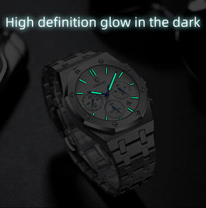 CHENXI 948 Nuevo Reloj de Pulsera de Cuarzo para Hombre, Diseño Ejecutivo, Caja de Acero Inoxidable, Cristal Luminoso, Cronógrafo, Resistente al Agua 3BAR - Product Image 5