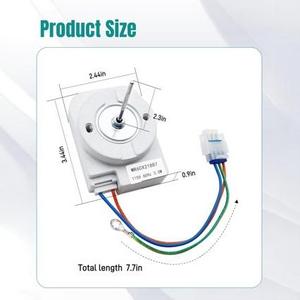 Moteur de ventilateur d'évaporateur de réfrigérateur Wr60x21887 115V pour pièce de rechange Ge - Product Image 2