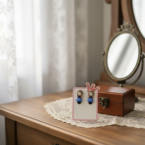 Tending moda geometrica stella farfalla oro rosa lampadario orecchini orecchini con perla di diamanti vendita calda all'ingrosso in lega - Product Image 3