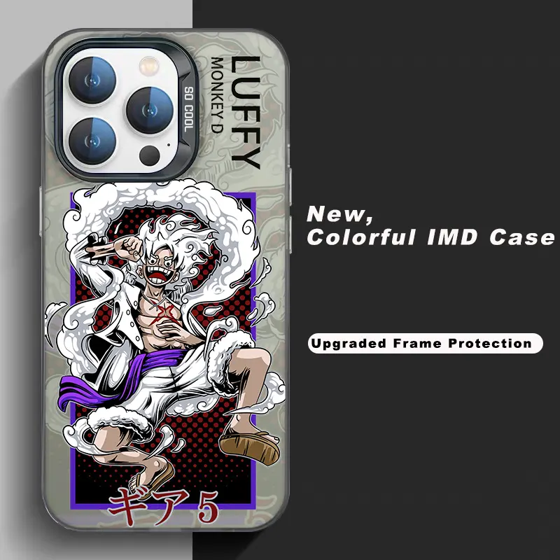 2023 kustom Anime OEM ODM Luffy UV sublimasi casing ponsel untuk Apple Iphone 15 Pro Max 14 13 12 11 Plus tahan guncangan