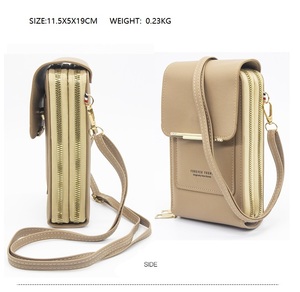 Lady's Fashion PU Mini <strong>Shoulder</strong> <strong>Bag</strong> Factory Direct New <strong>Mobile</strong> Wallet Korean Small <strong>Phone</strong> Carrier - Product Image 3