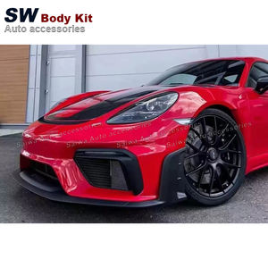 Partie du pare-chocs avant en fibre de carbone pour Porsche 718 Cayman GT4 RS 982 <span class=keywords><strong>2021</strong></span>+ Pièces automobiles Accessoires Kit carrosserie - Product Image 2