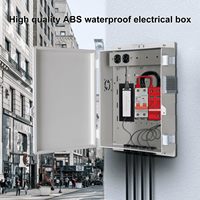 Boîtier de jonction extérieur OEM haute puissance résistant aux intempéries IP67/55, boîtier de panneau de commande électrique en ABS avec aérations