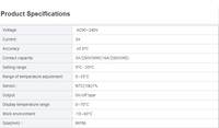 Termostato Zigbee Personalizado de 4 Tubos, Control por Wifi, Control de Aire Acondicionado Programable, Control Remoto Fcu, Ventilador de 3 Velocidades