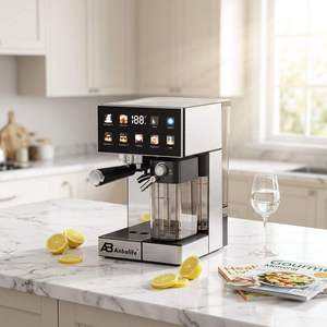 Macchina per Caffè Espresso Anbolife 20 Bar con Touchscreen, Funzione Hot & Cold Brew, Lancia Schiuma Professionale, Serbatoio da 1,2L, Compatta OEM - Product Image 6