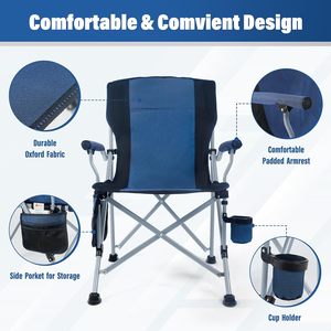 Fábrica al por mayor al aire libre portátil plegable Silla de camping Silla de playa con portavasos bolsa de almacenamiento para senderismo pesca viajes - Product Image 4