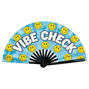 Abanico Plegable Grande de Papel Impreso por Ambos Lados con Logotipo Personalizado de Alta Calidad, Efecto de Estampado en Dorado y Negro, Promoción de Marca - Product Image 3