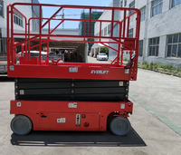Plateformes de travail en hauteur à ciseaux électriques EVERLIFT 3M 6M 8M 10M 12M 14M Hauteur Entièrement autopropulsées Monte-charge de construction