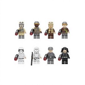Ensemble de figurines de soldats spatiaux de science-fiction en blocs de construction, modèle en plastique ABS, jouet pour enfants de 8 ans et plus, collection unisexe, vente en gros - Product Image 1