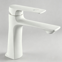 Robinet mitigeur de lavabo de salle de bain à poignée unique personnalisé, robinet de lavabo de luxe avec personnalisation du logo et de l'emballage