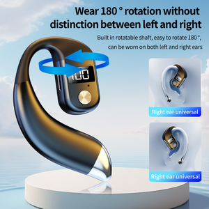<span class=keywords><strong>K26</strong></span> Single Ear Hook Business Headset voor Sport en Kantoor 180 °   Draaibare handsfree oortelefoon, verbind twee apparaten, OWS draadloze oortelefoon - Product Image 4