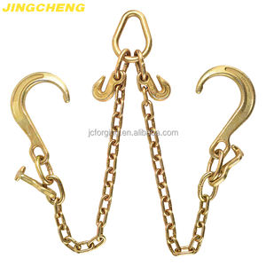 Cheap G70 5/16 "Cadena J Gancho Cadena de remolque Vástago largo T J Cadena en V, Estilo clásico J Gancho y T Ganchos - Product Image 3