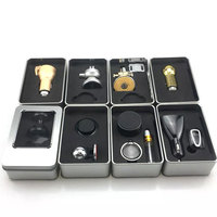 Portable Mini rectangulaire métal dés boîte en fer blanc petits conteneurs en fer blanc pour clés de voiture cartes ciseaux stockage autres nécessités